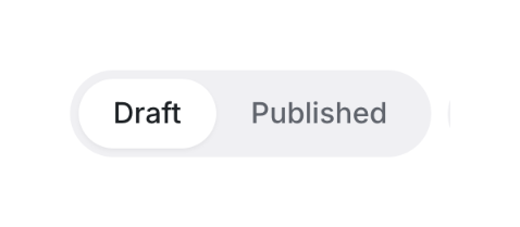 UserJot Segmented controlUI component example