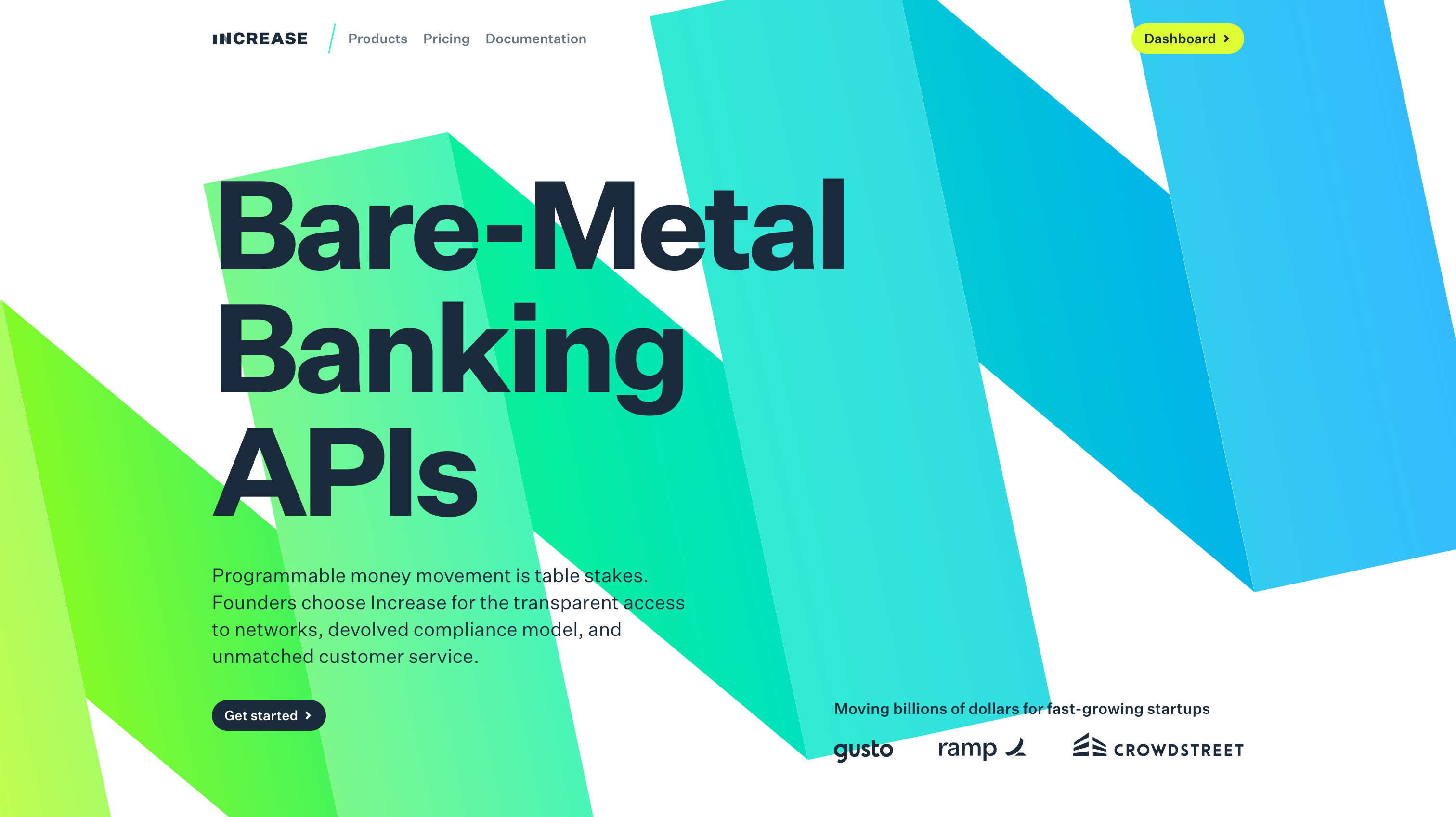 Increase Hero sectionUI component example