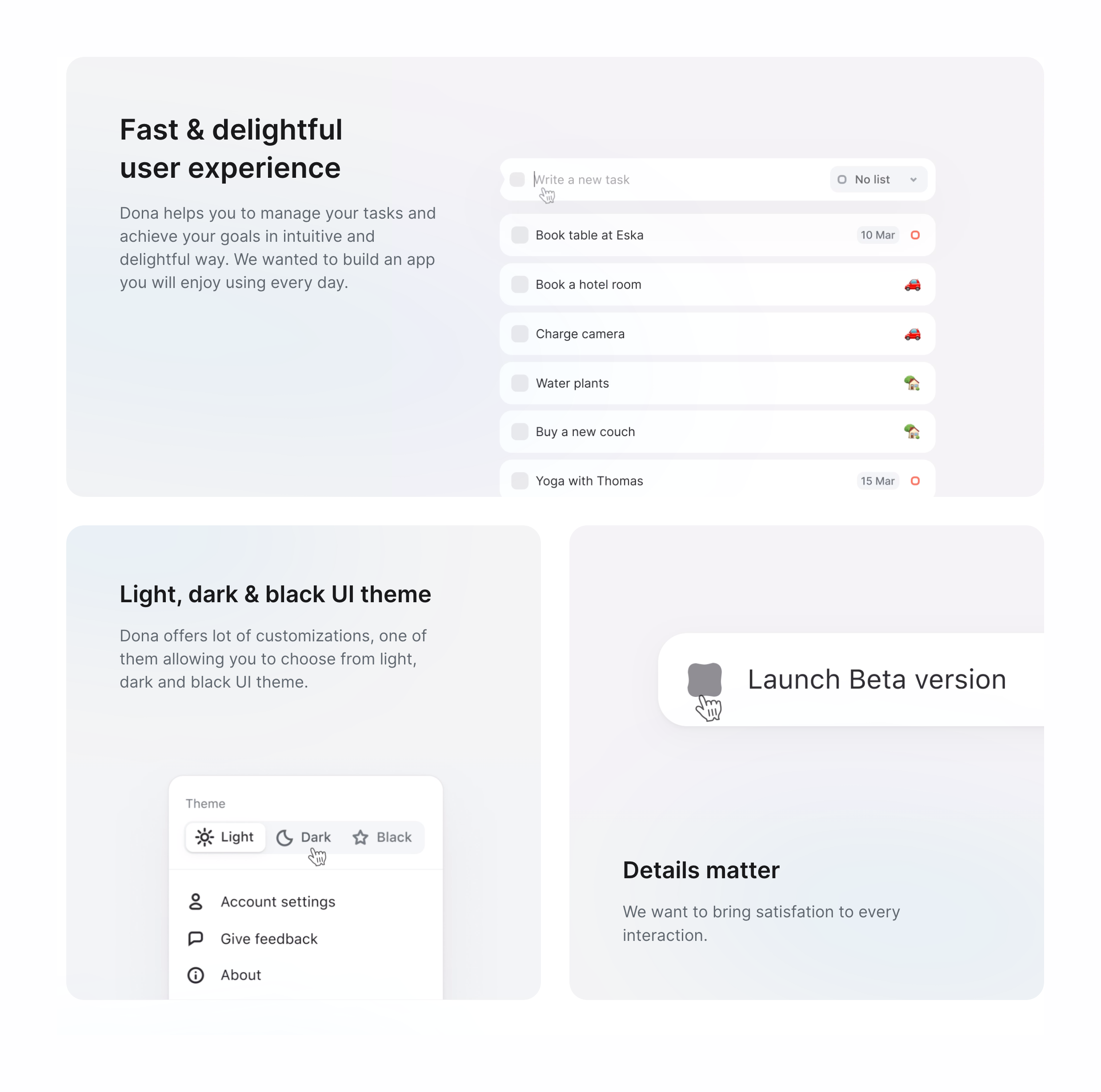 Dona Bento boxUI component example