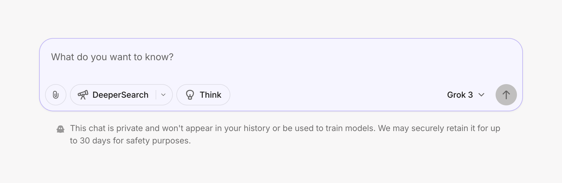 Grok Artificial intelligenceUI component example