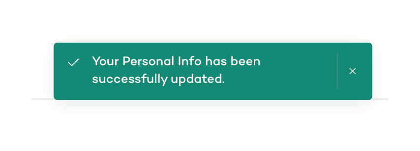 Sprig Notification ToastUI component example