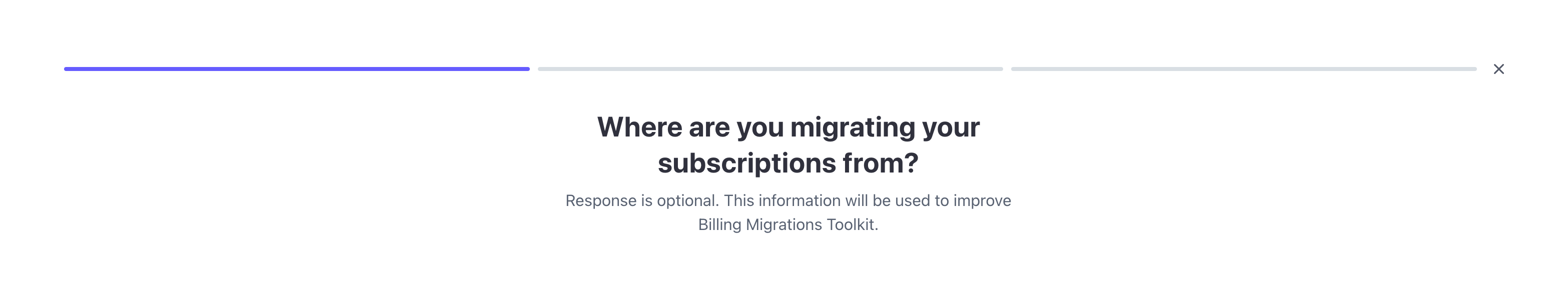 Stripe Progress indicatorUI component example