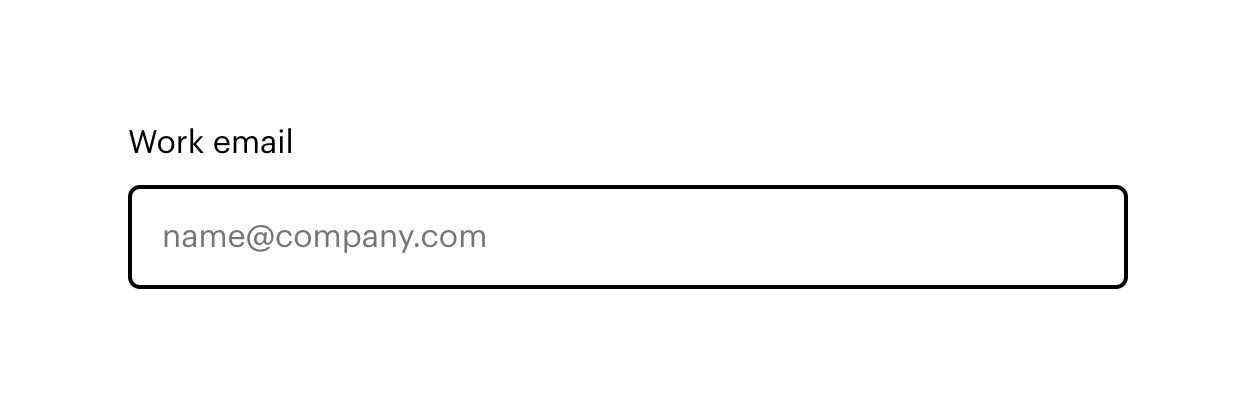 Intercom Input textUI component example