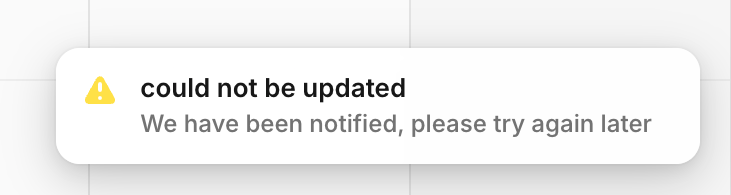 Amie Notification ToastUI component example