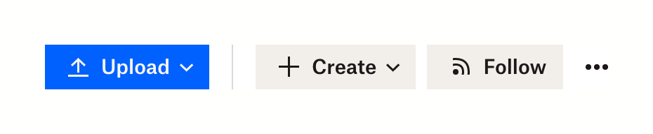 Dropbox ButtonUI component example