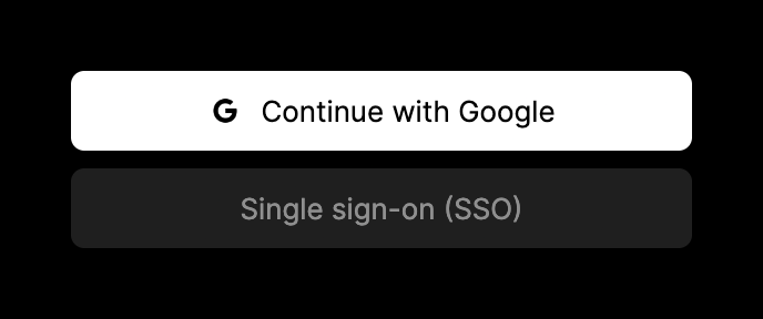 Tome Social login buttonUI component example