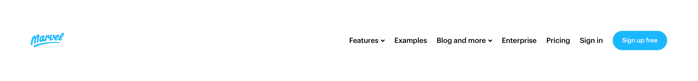 Marvel HeaderUI component example