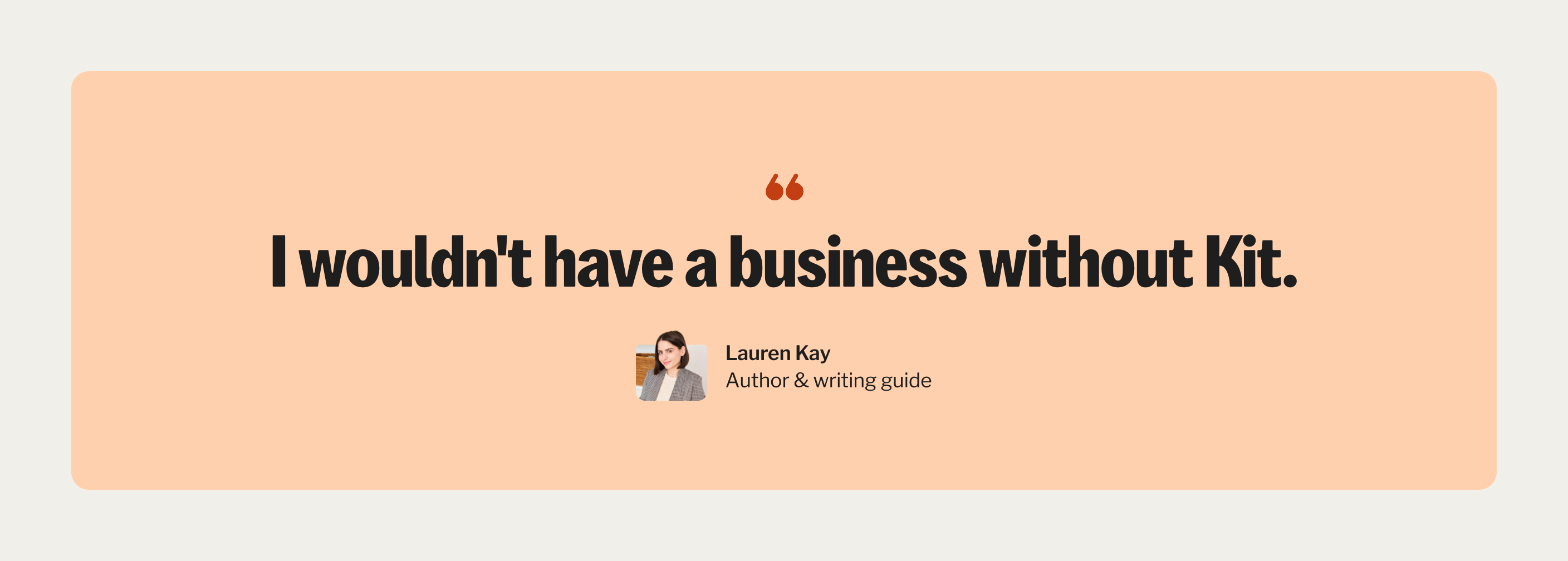 Kit TestimonialUI component example