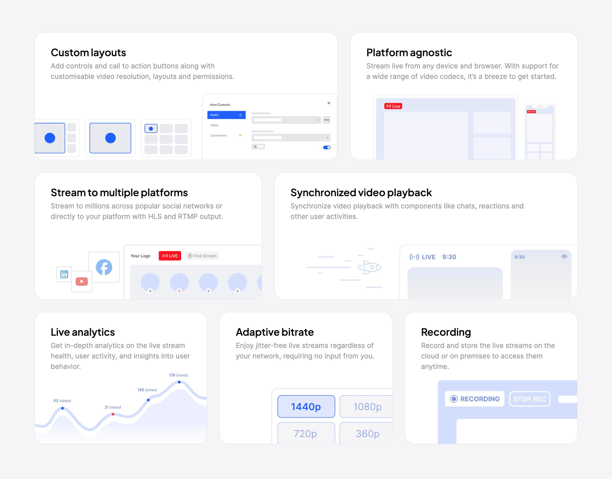 Dyte Bento boxUI component example