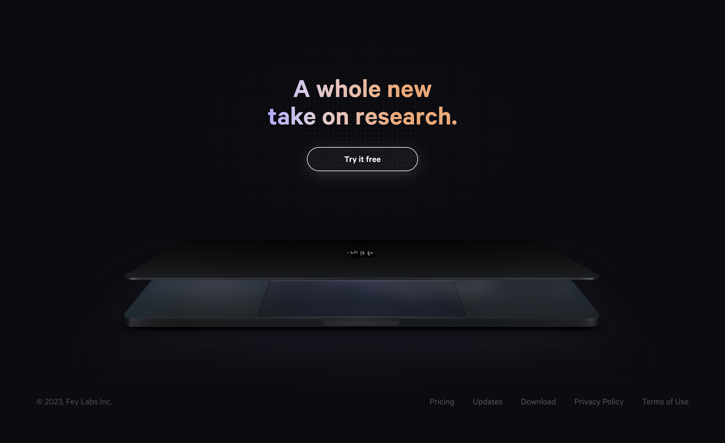 Fey FooterUI component example
