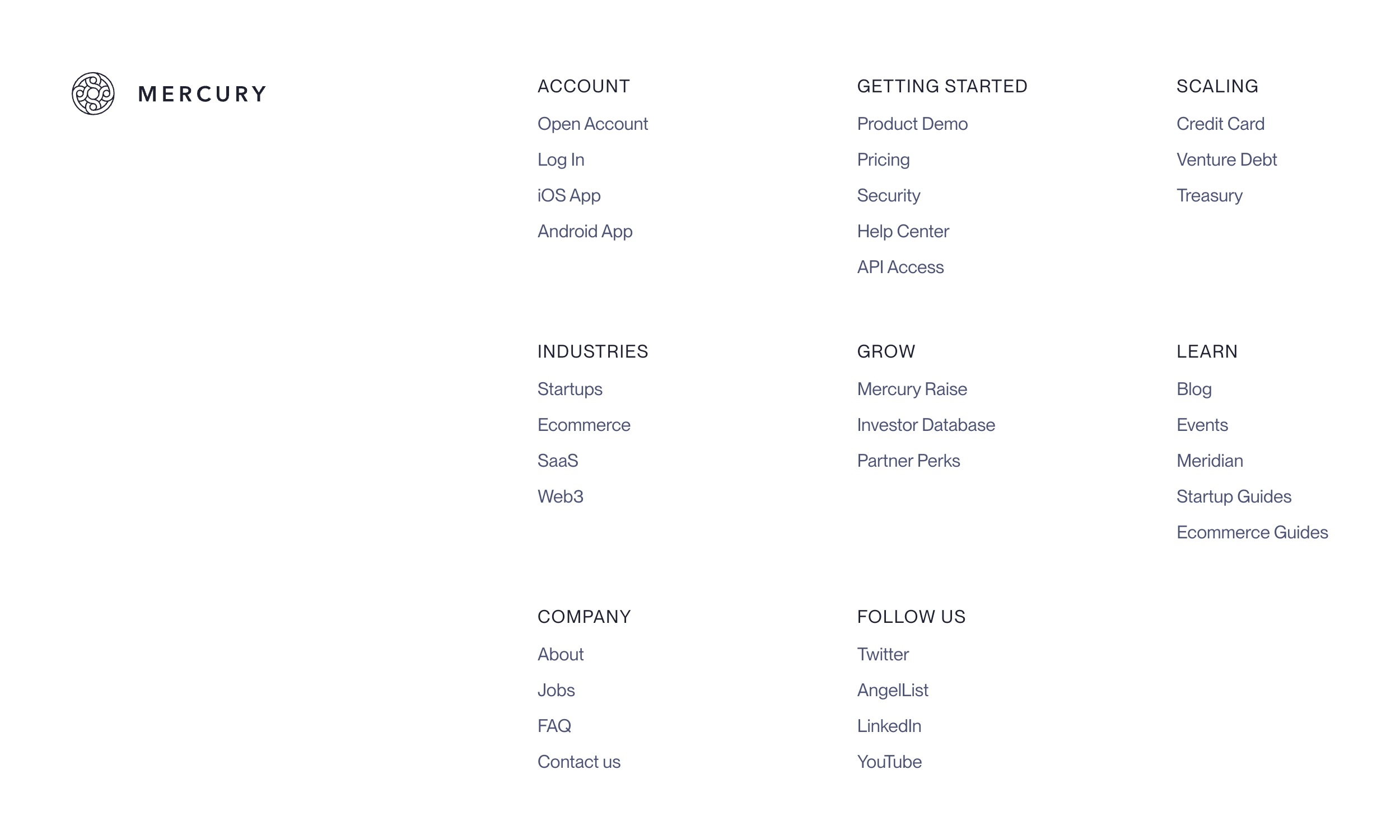 Mercury FooterUI component example