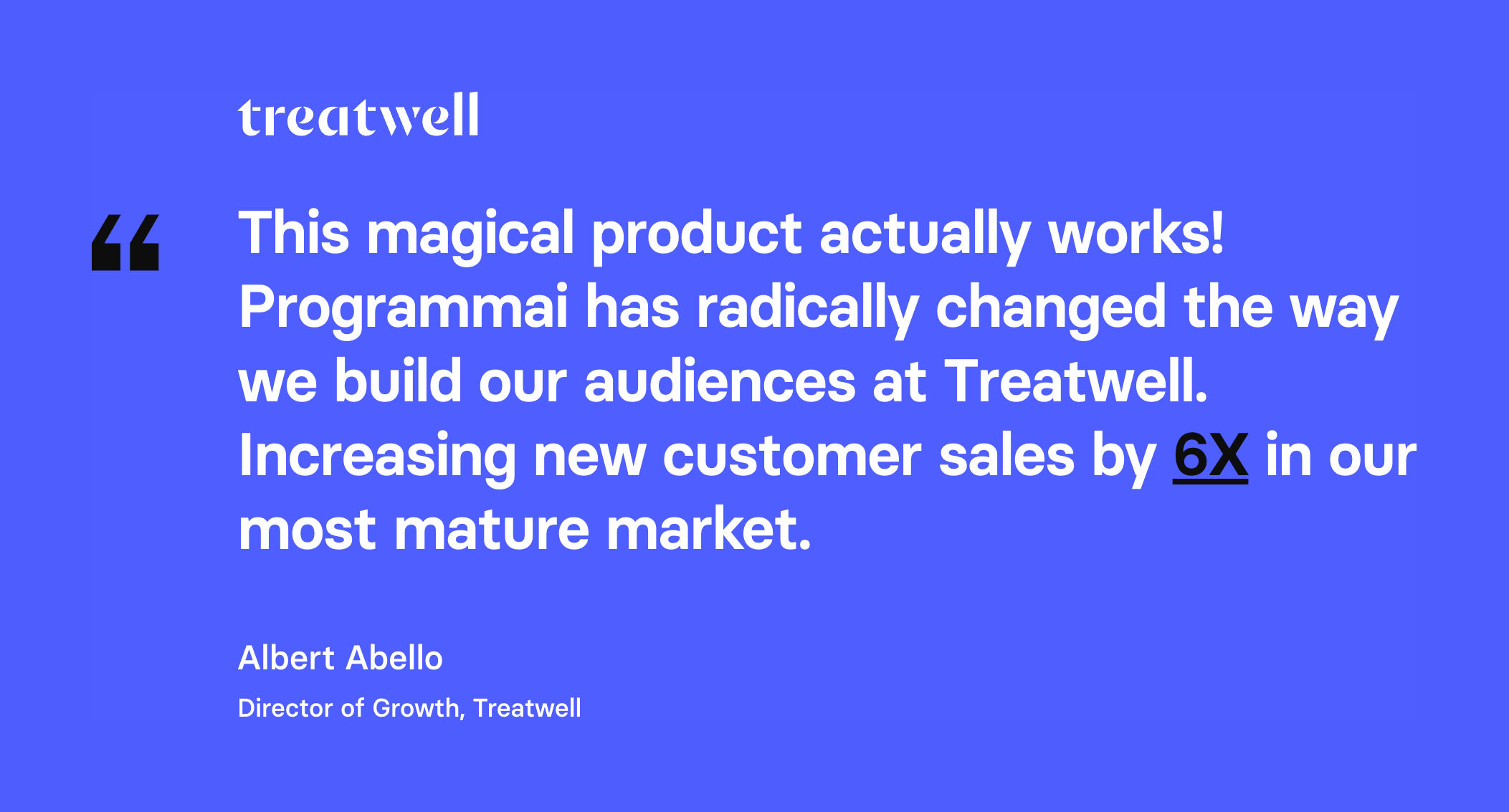 Programmai TestimonialUI component example