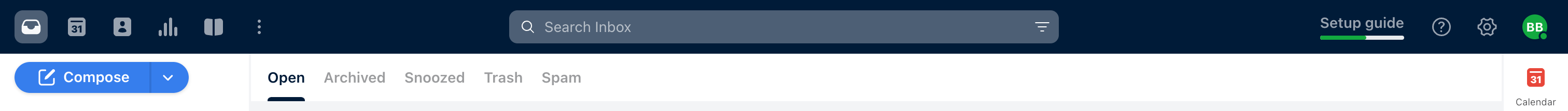 Front Horizontal navigationUI component example
