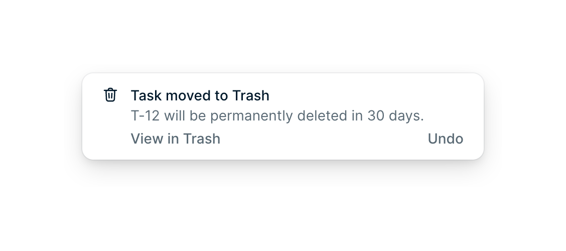 Height Notification ToastUI component example