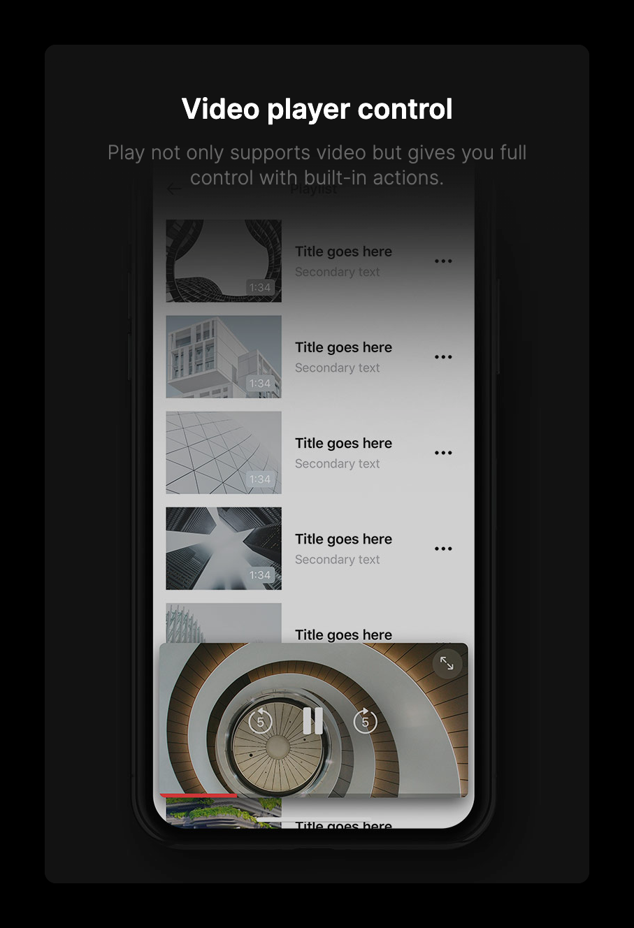 Play IllustrationUI component example