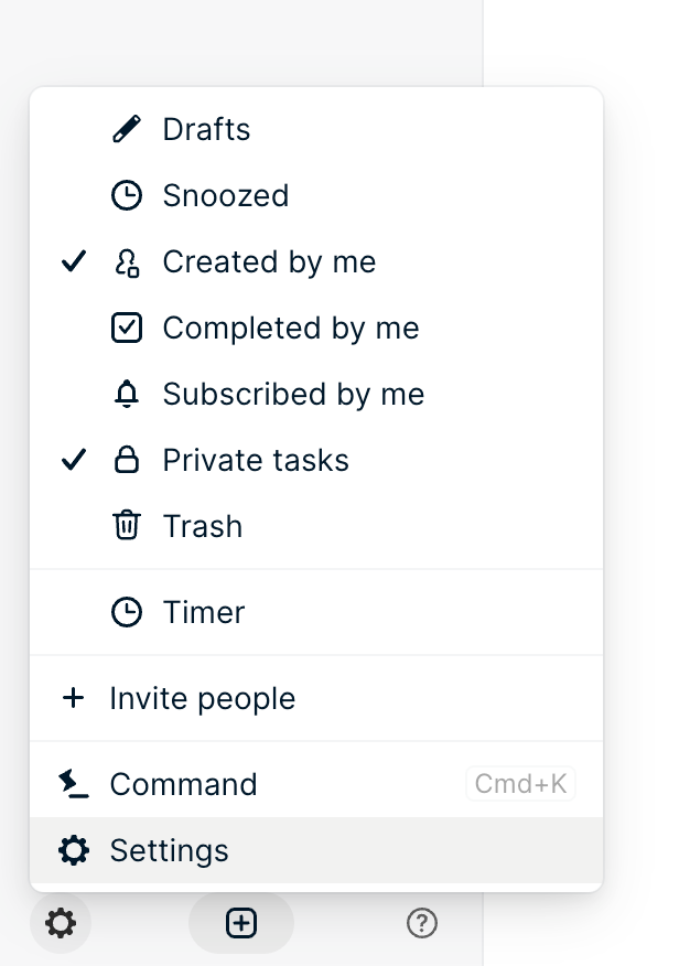 Height Dropdown menuUI component example