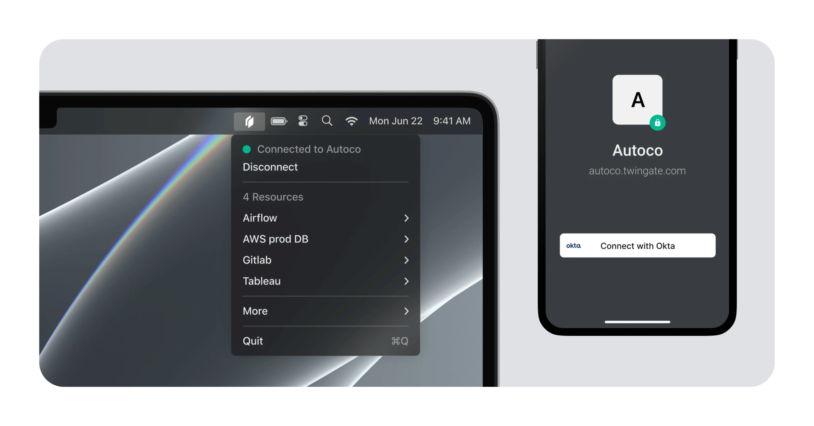 Twingate IllustrationUI component example