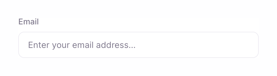 Undock Input textUI component example