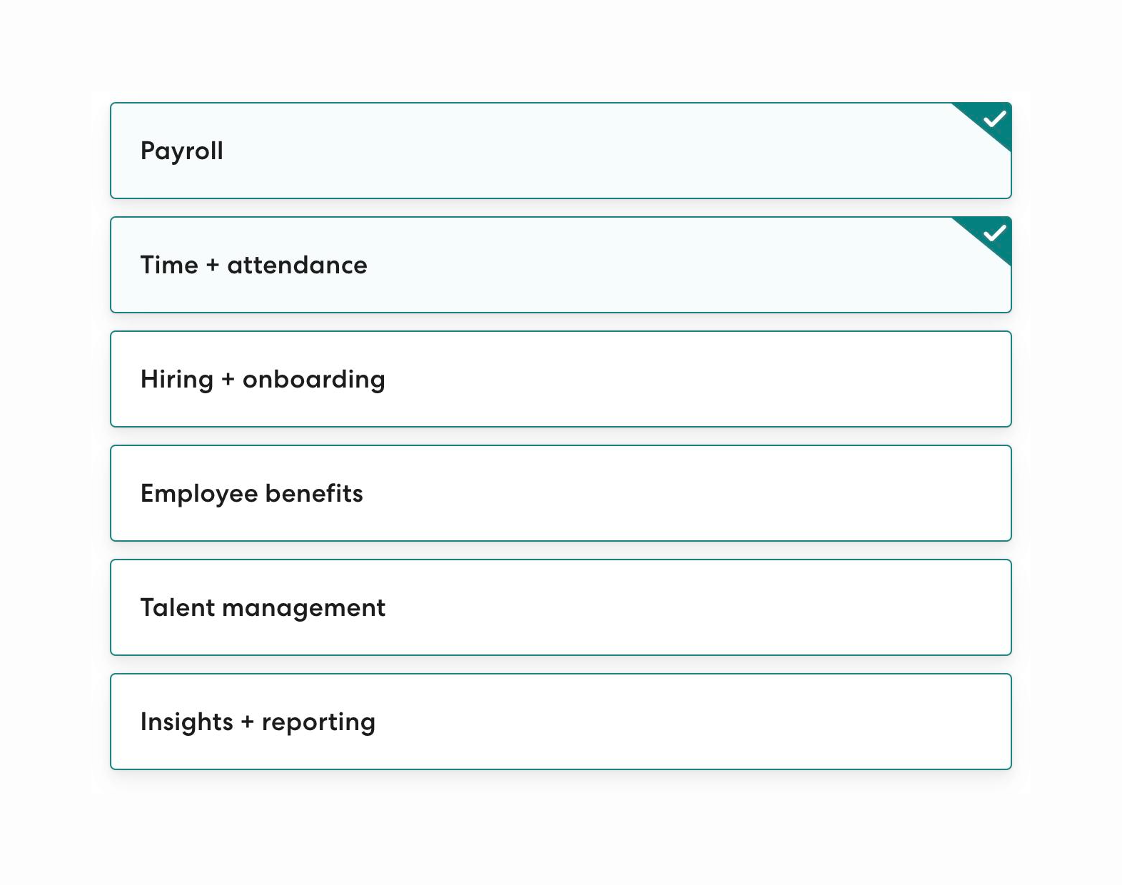 Gusto Checkbox & radioUI component example