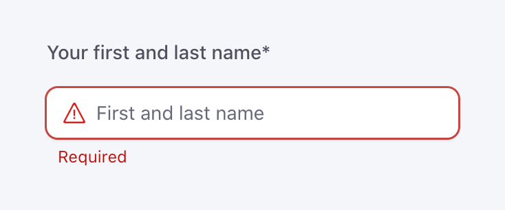 Meter Input textUI component example