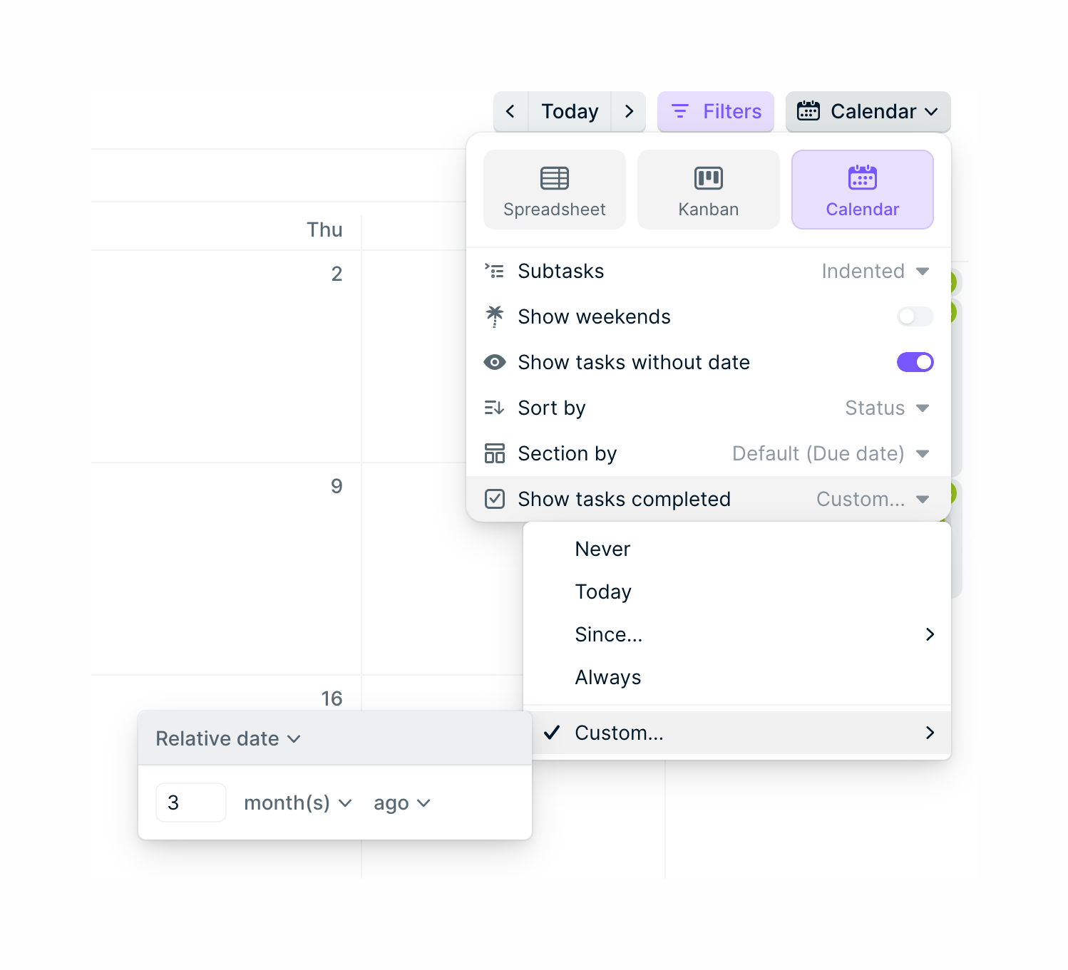 Height Sorting & filteringUI component example