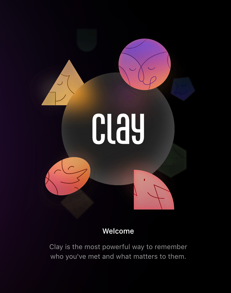 Clay IllustrationUI component example
