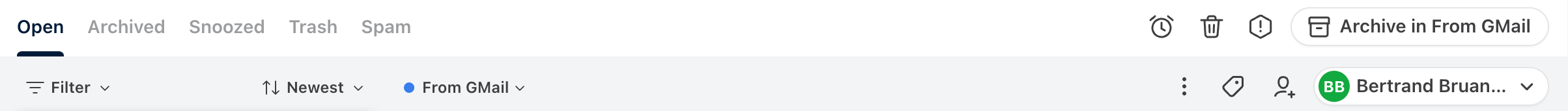 Front Horizontal navigationUI component example