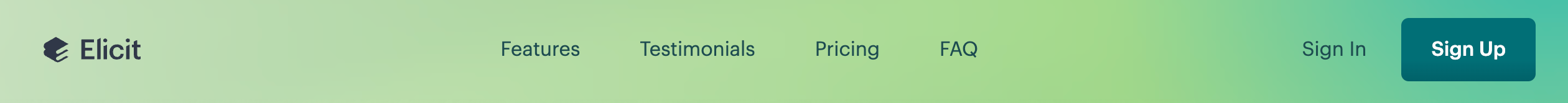 Elicit HeaderUI component example