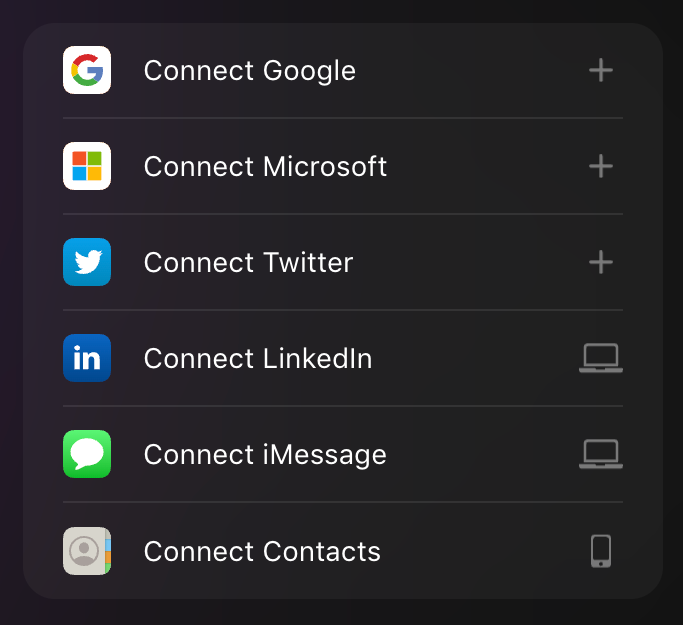Clay Social login buttonUI component example