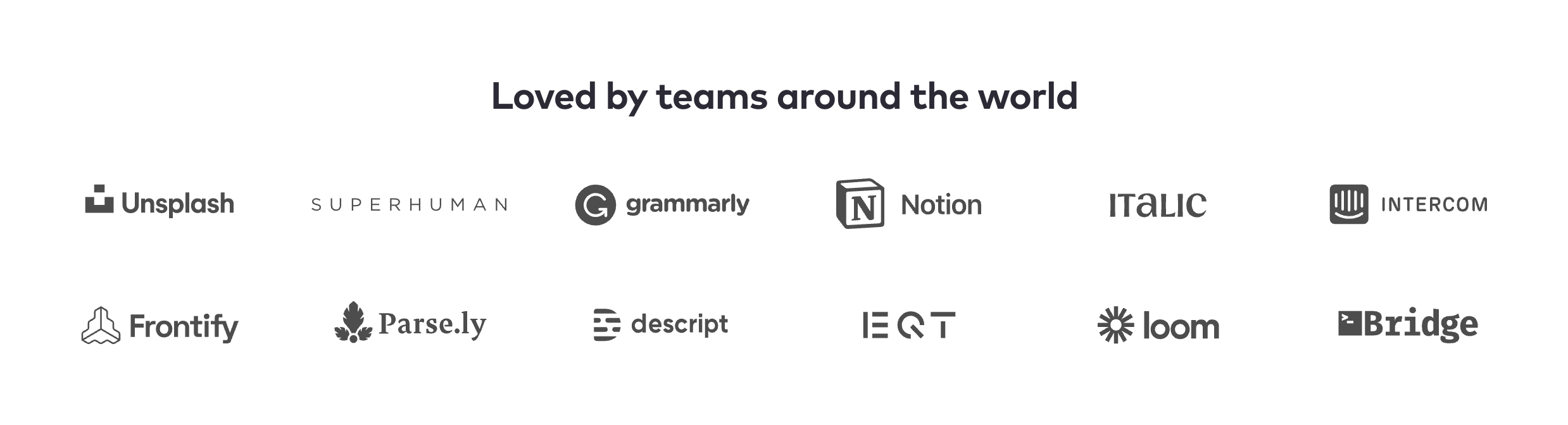 Pitch Social proofUI component example