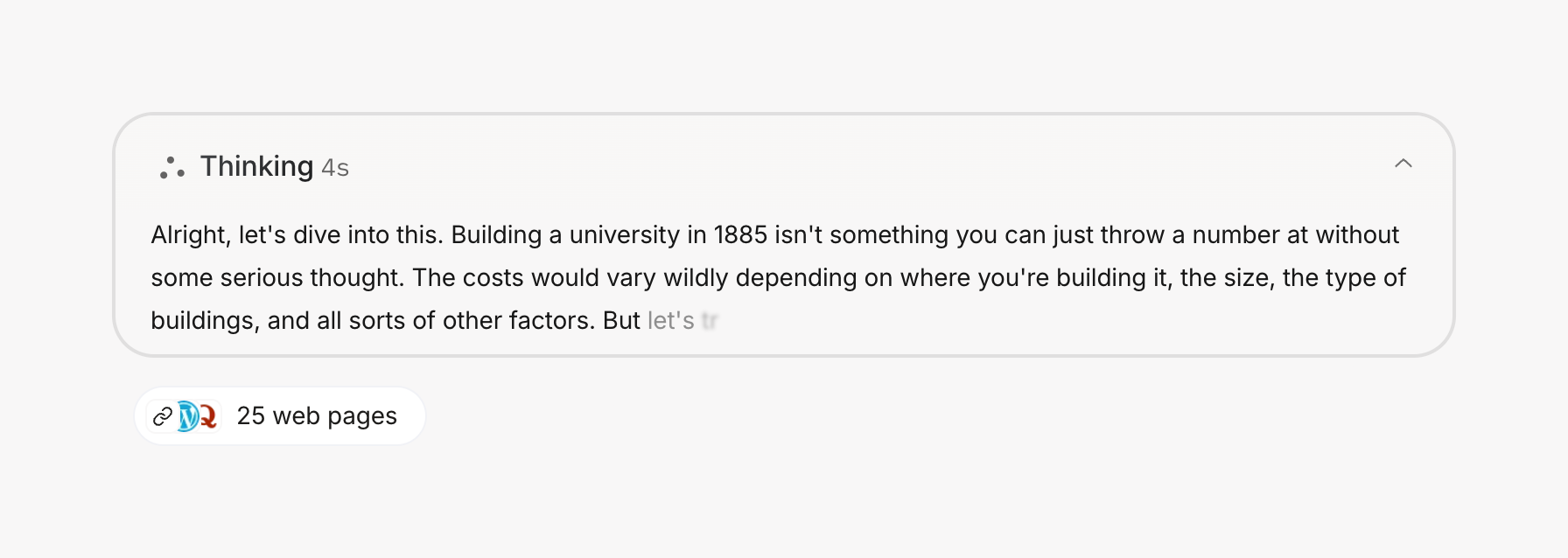 Grok Artificial intelligenceUI component example