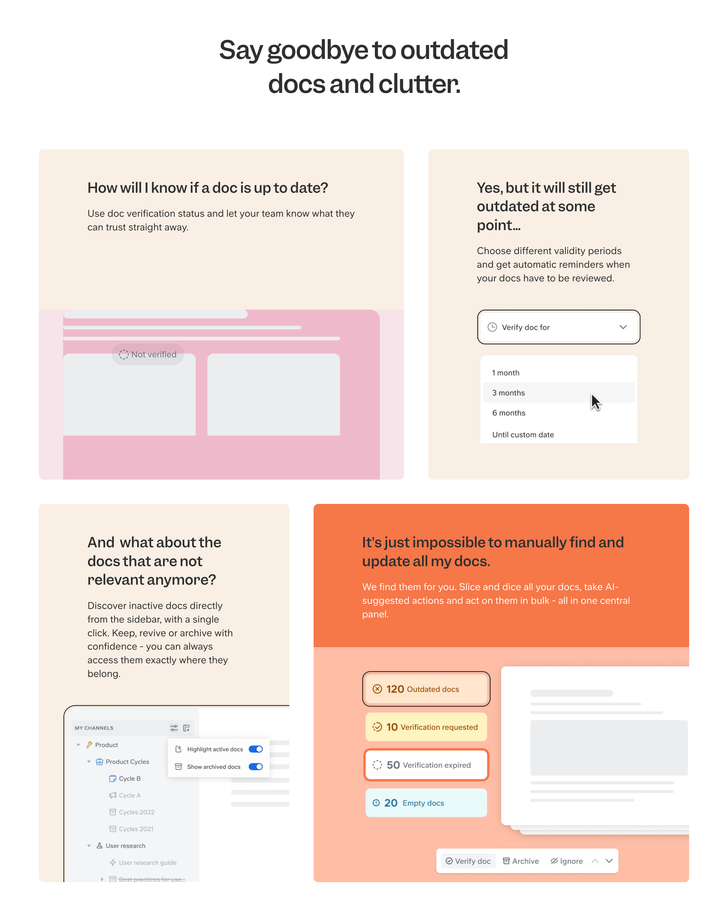 Slite Bento boxUI component example
