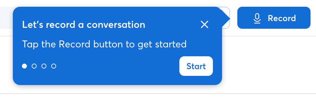 Otter Artificial intelligenceUI component example