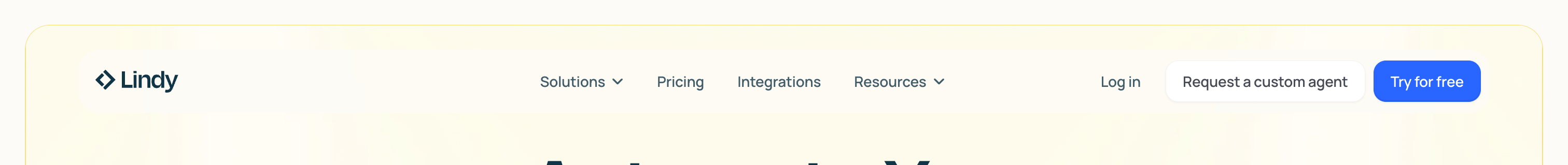 Lindy HeaderUI component example