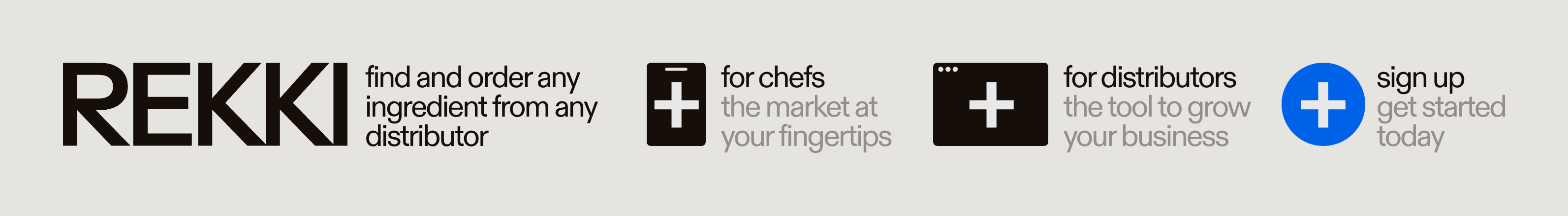 Rekki Horizontal navigationUI component example