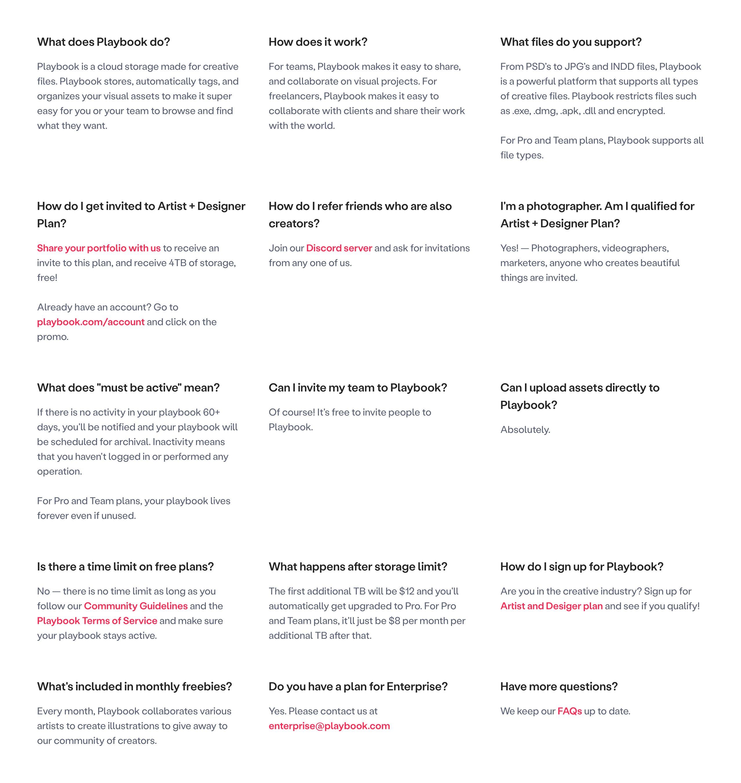 Playbook FAQUI component example