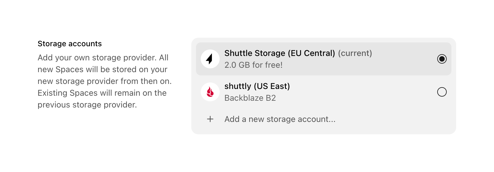 Shuttle Checkbox & radioUI component example