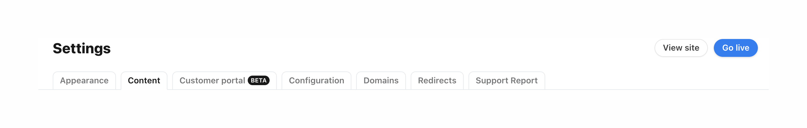 Front TabsUI component example