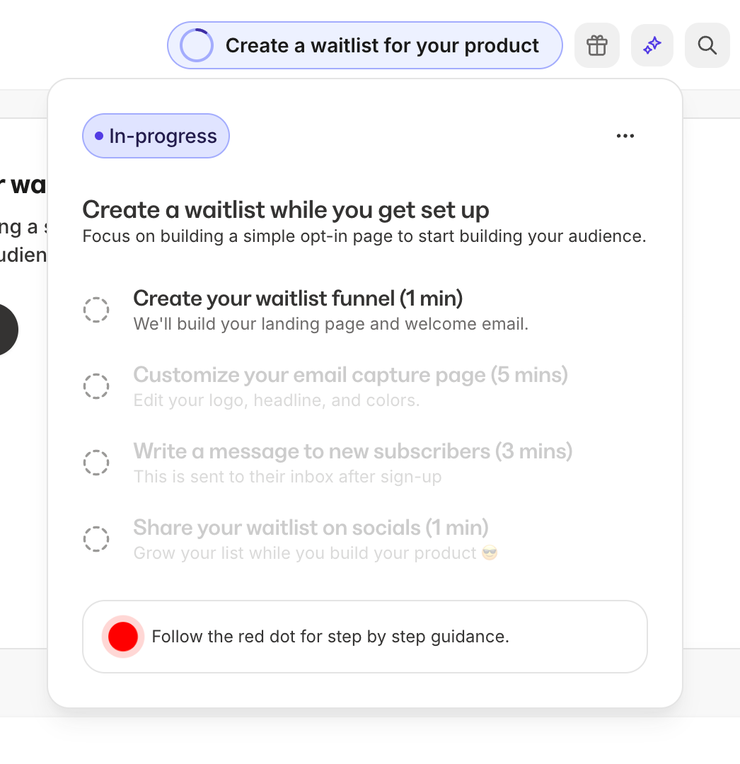 Kajabi StepperUI component example