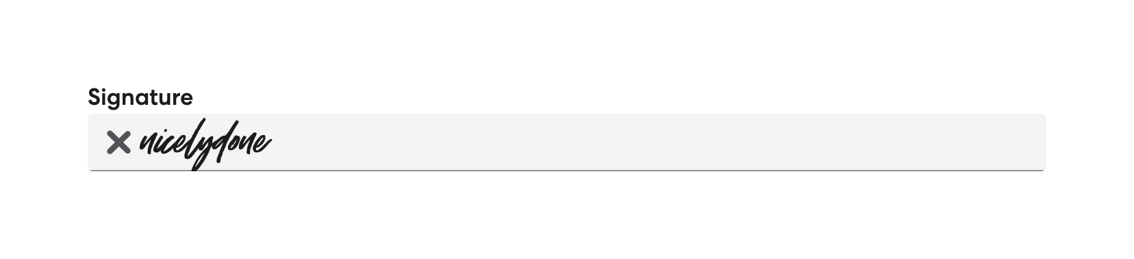 Gusto Input textUI component example