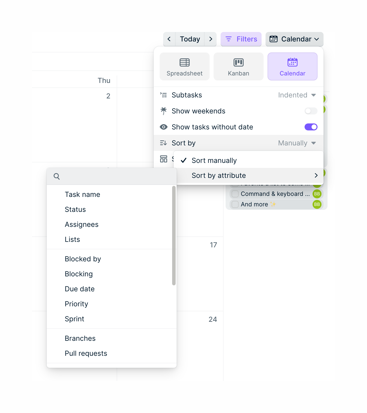 Height Sorting & filteringUI component example