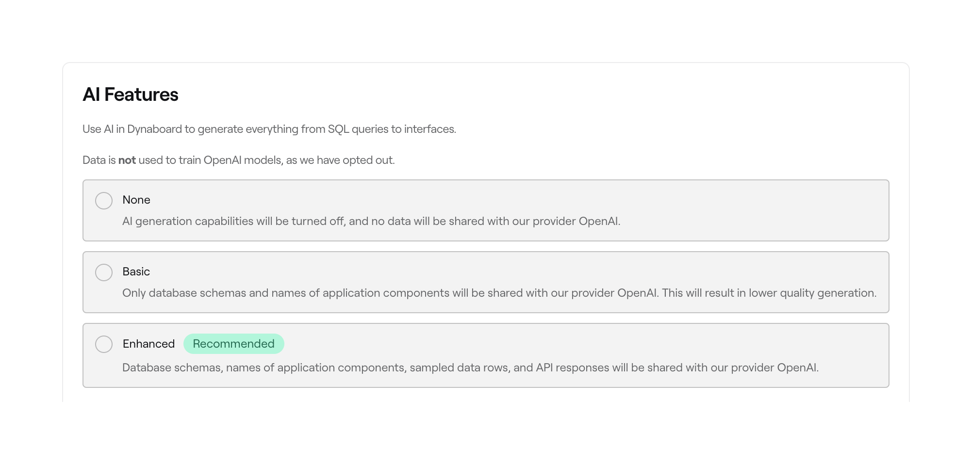 Dynaboard Checkbox & radioUI component example