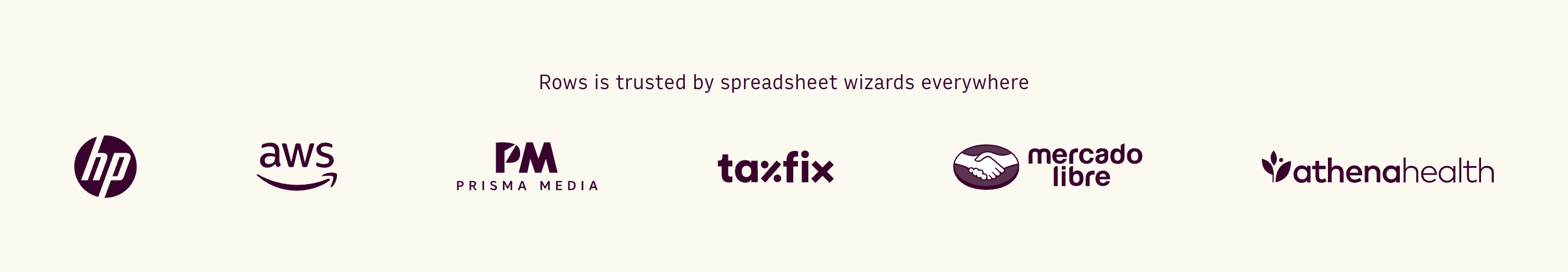 Rows Social proofUI component example