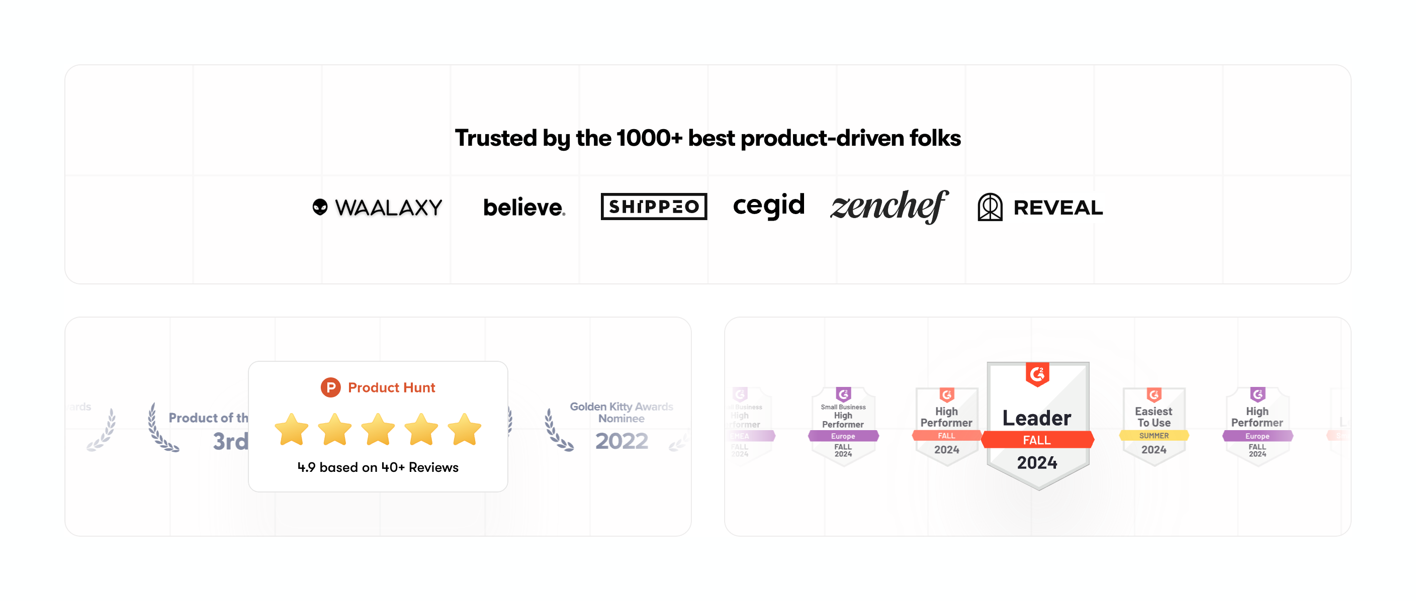 Jimo Social proofUI component example