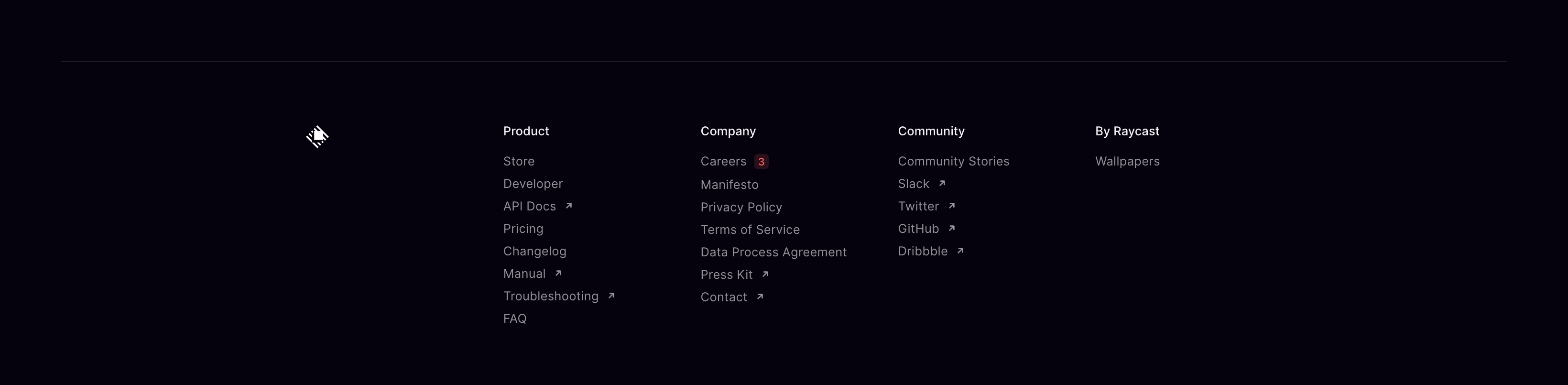 Raycast FooterUI component example