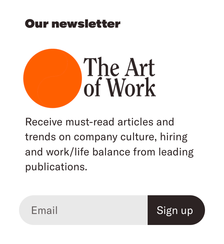 Homerun Newsletter signup formUI component example