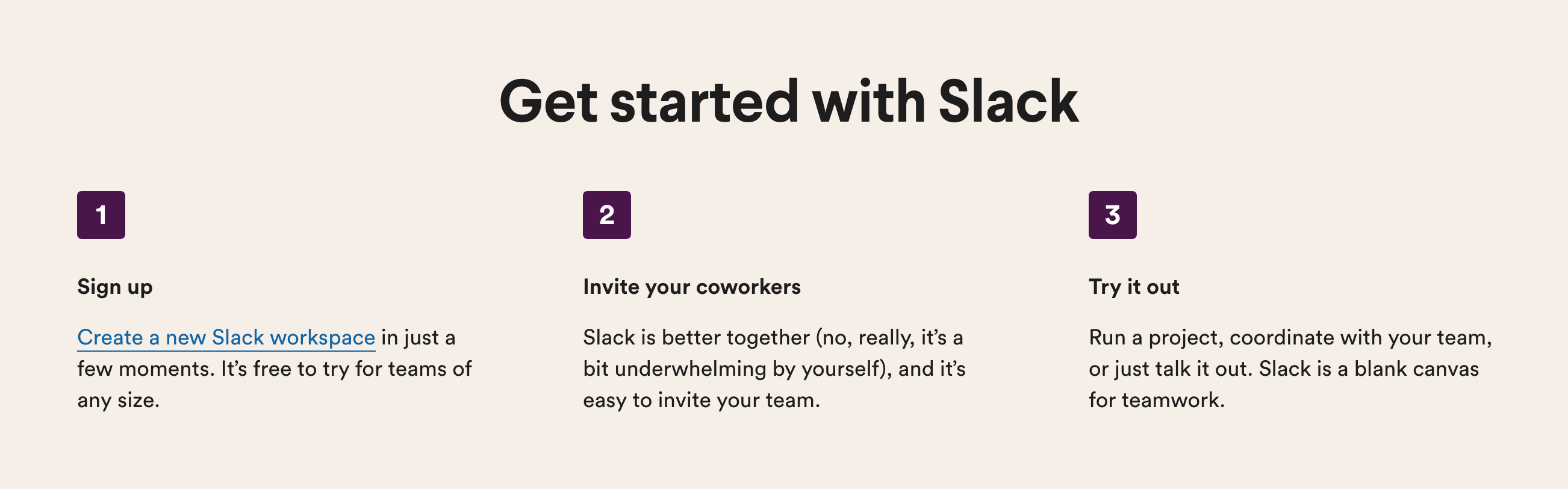 Slack StepperUI component example