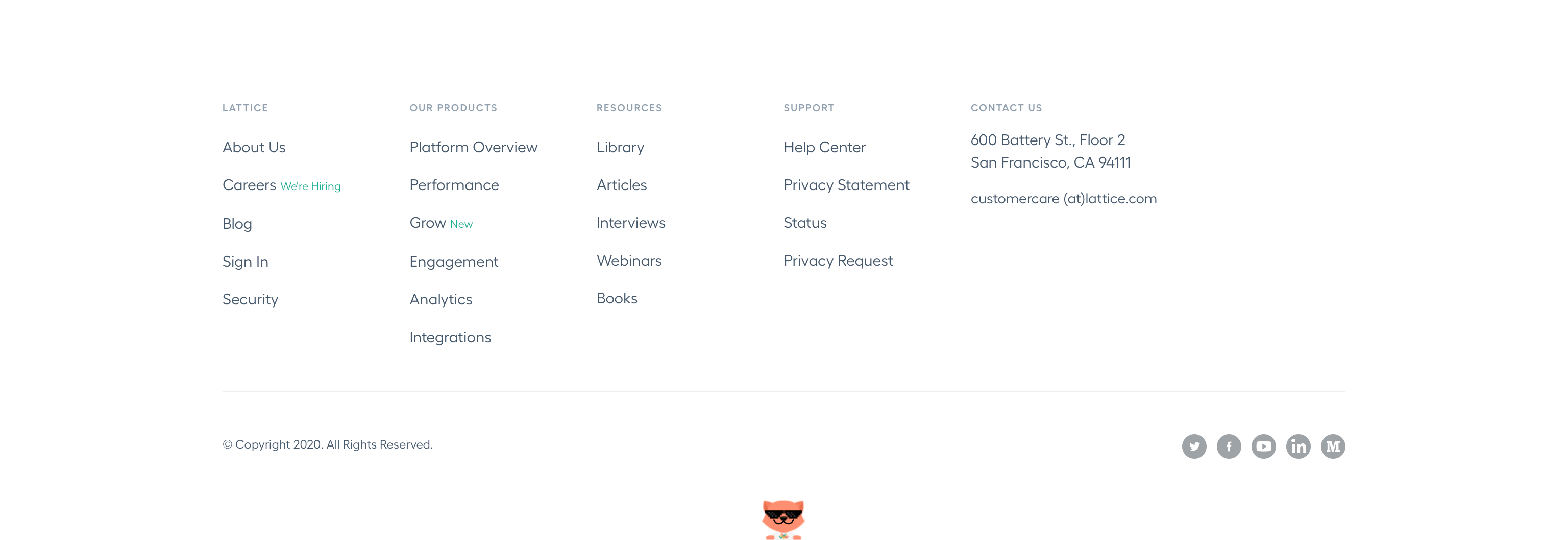 Lattice FooterUI component example