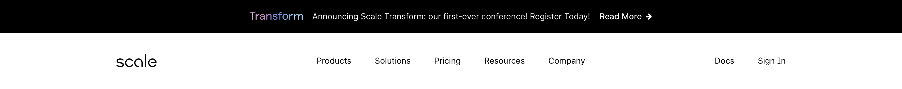 Scale HeaderUI component example