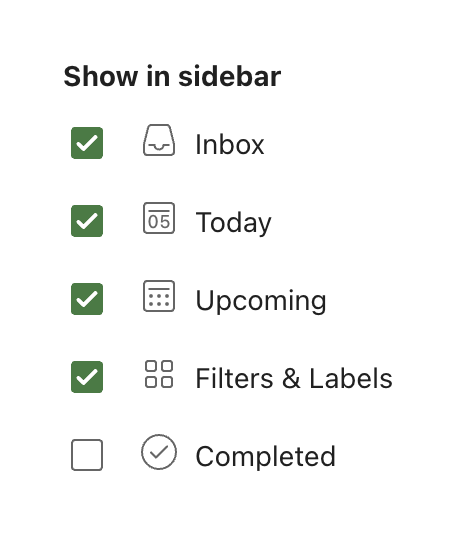 Todoist Checkbox & radioUI component example